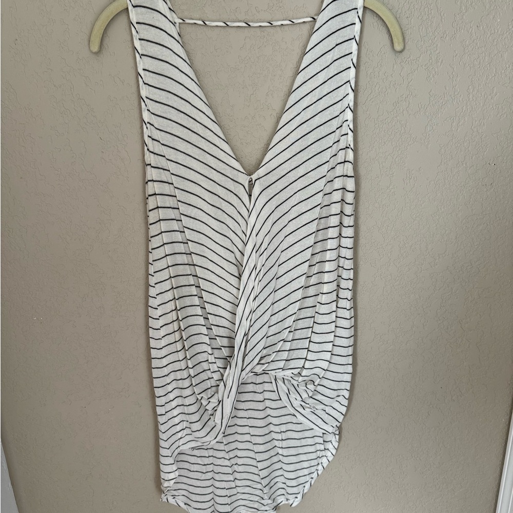 Striped Sleeveless Top - Black and White from BP